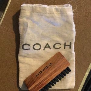 Original Coach Suede Bag Brush